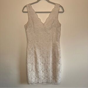 Elegant Lace Cream Dress